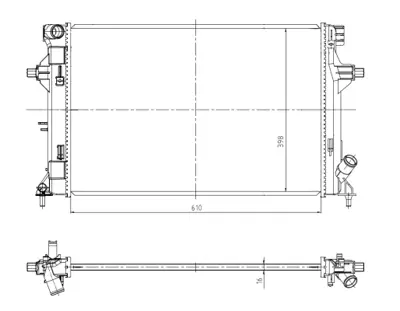 NRF 550035 Hyundaı İ30 1.4 17-Radiator 25310F2000