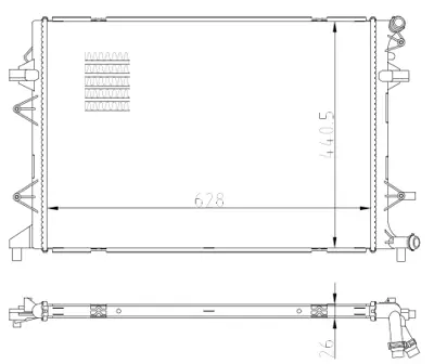 NRF 550089 Motor Su Radyatoru Vw Caddy 2.0d 15- 5K0121251S