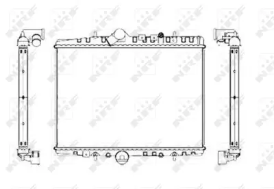 NRF 55346 Motor Su Radyatoru Peugeot 607 2.2d 00- 1331LC