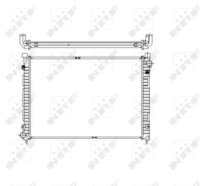 NRF 55444 Motor Su Radyatoru Klımasız Araclar Icın 18 K4f Freelander I L314 98<06 PCC000111