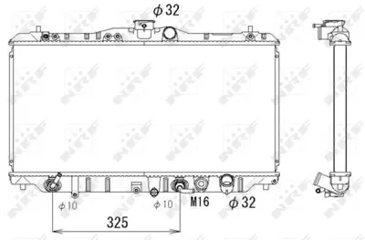 NRF 556708 Honda Prelude 2.0 88-Radiator 19010PK1675