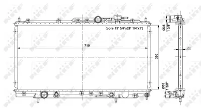 NRF 56019 Motor Su Radyatoru Dodge Stratus 2.4 (4 Cyl), 3.0 MR373104