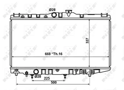 NRF 566707 Toyota Corolla 1.3 87-Radiator 1640016240