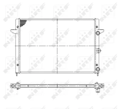 NRF 58027 Ford Galaxy 2.3 95-Radiator 97VW8005AA