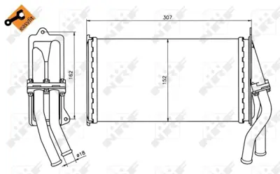 NRF 58037 Kalorıfer Radyatoru Renault 7701032225