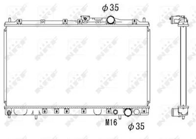 NRF 58182 Mıtsubıshı Colt 1.6 92-Radiator MB924972