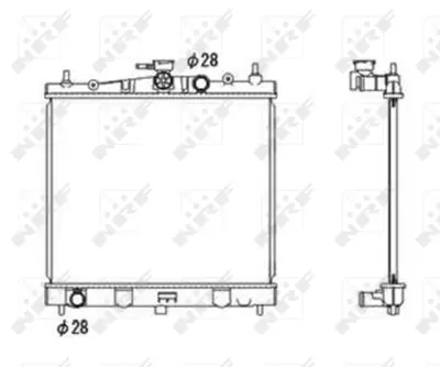 NRF 58187 Nıssan Micra 1.2 03-Radiator 21410BH41A 8200365427