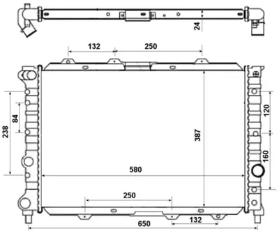 NRF 58202 Alfa Romeo 156 1.9d 97-Radiator 