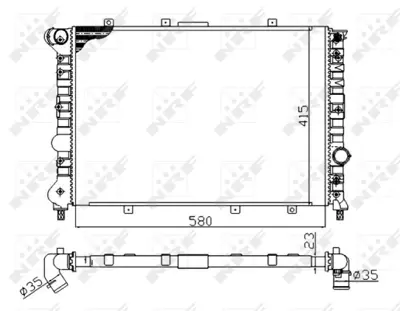 NRF 58202A Motor Su Radyatoru Alfa Romeo 156 1.9d 97- 