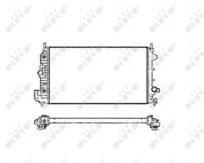 NRF 58205 Fıat Croma 1.9d 06-Radiator 13156387 51825587