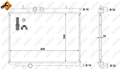 NRF 58267 Motor Su Radyatoru Cıtroen Xsara 1.8 00- 1330H4