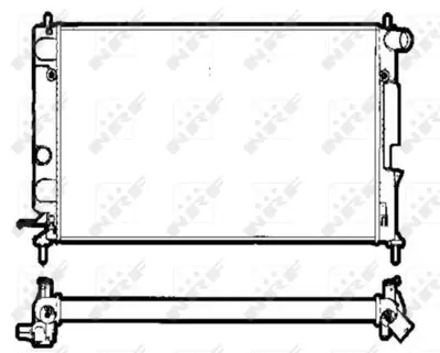 NRF 58290 Opel Vectra 2.2d 96-Radiator 52492109