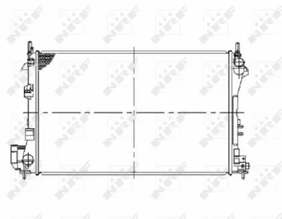 NRF 58293 Opel Vectra 2.2d 02-Radiator 24418343 51825579