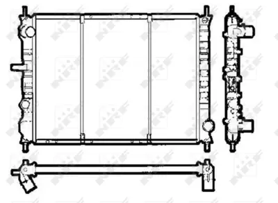 NRF 58295 Fıat Marea 1.9d 96-Radiator 71751282