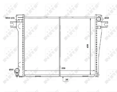 NRF 58338 Motor Su Radyatoru Bmw M20 E30 17111176900