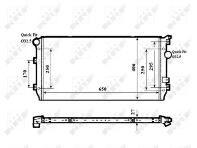 NRF 58339 Motor Su Radyatoru Vw Tıguan 1.4 08- 5N0121253H