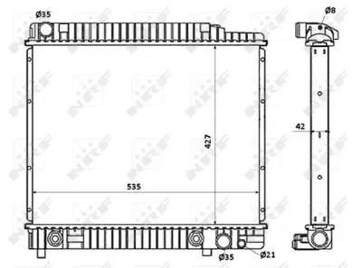 NRF 58348 Motor Su Radyatoru W123 300 Turbo-D 81>85 A1265010701