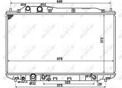 NRF 58379 Honda Civic 1.3 06-Radiator 19010RRH901