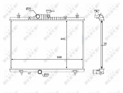 NRF 58394 Motor Radyatoru Koleos 2.0 Dcı 21400JZ80A