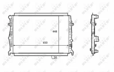 NRF 58398 Vw Golf 1.2 13-Radiator 5Q0121251EA