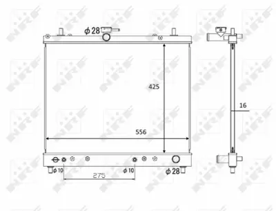 NRF 58446 Motor Su Radyatoru Daıhatsu Terıos 1.3 06- 16400B1151