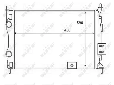 NRF 58459 Nıssan Qashqai 1.6 07-Radiator 21400JD00E