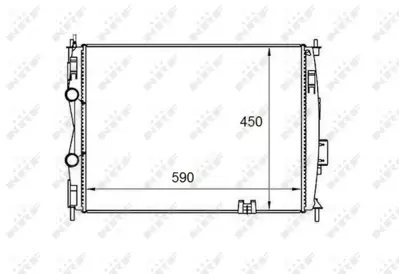 NRF 58461 Motor Su Radyatoru Nıssan Qashqaı 1.6 07- 21400JD20E