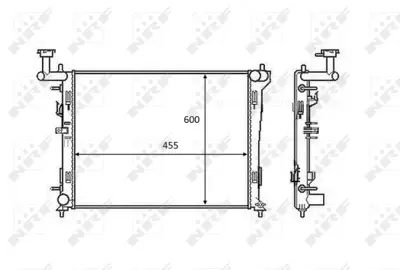 NRF 58462 Hyundaı İ30 1.6 07-Radiator 253101H050