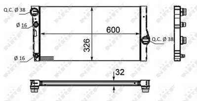 NRF 58466 Motor Su Radyatoru Bmw F10  8509177