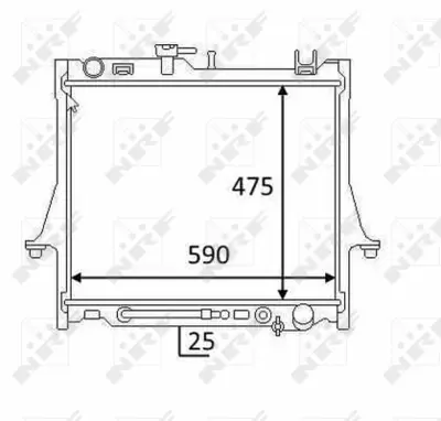 NRF 58480 Isuzu Rodeo 3.0d 02-Radiator 