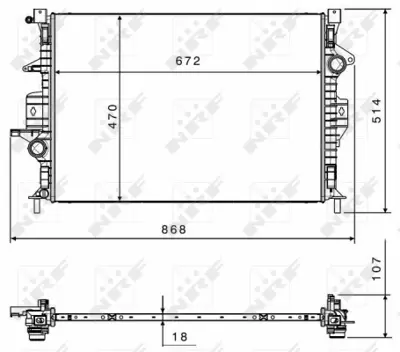 NRF 58499 Motor Su Radyatoru Focus Iıı C Max Kuga 1,6 Eco / 2,0tdcı 11 /> Mondeo Iv 1,6tı / 1,8tdcı / 2,0tdcı  31319064