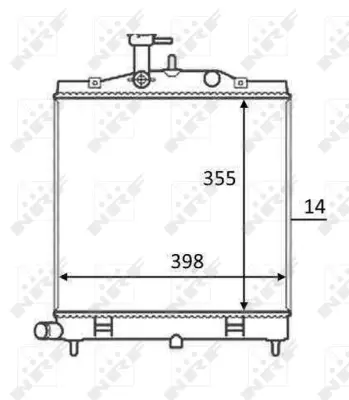 NRF 58528 Kıa Picanto 1.1 04-Radiator 2531007810