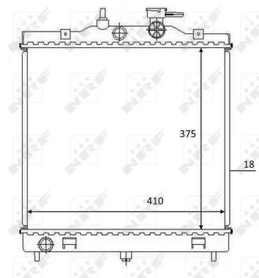 NRF 58532 Kıa Picanto 1.1 04-Radiator 2531007111