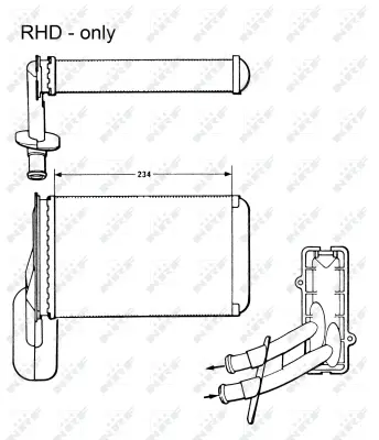 NRF 58623 Radyator 1H2819031B 358820031