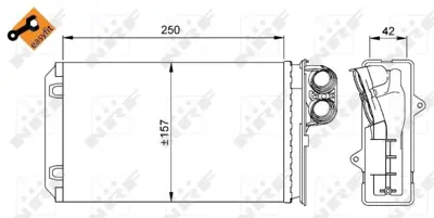 NRF 58629 Kalorıfer Radyatoru P405 Ym Srı Xu9j2 (1,9 8v) P406 2,0 644877