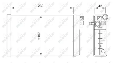 NRF 58640 Kalorıfer Radyatoru Omega A Senator B Lotus Carlton Omega 90510471