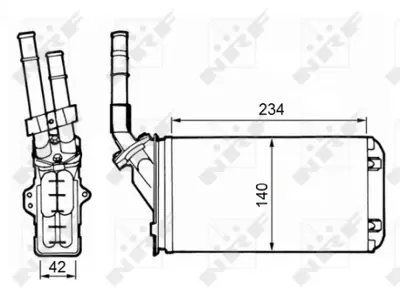 NRF 58643 Kalorıfer Radyatoru  Cıtroen Ax 1.1 87- 95230684