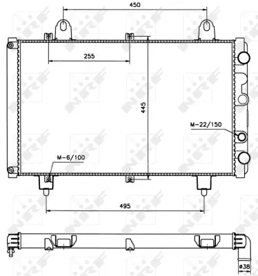 NRF 58666 Motor Radyatoru Ducato Boxer Jumper Em 130551 5969174 ZF05969174