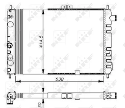 NRF 58670 Motor Su Radyatoru Opel Ascona 1.6 82- 90128774