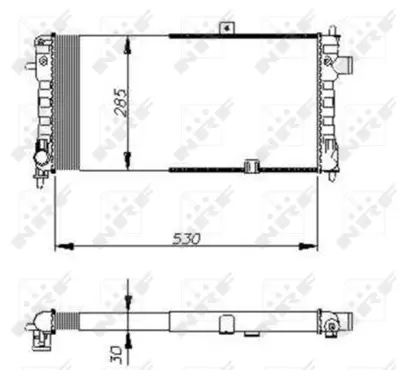 NRF 58675 Motor Su Radyatoru Opel Corsa 1.4 83- 90136753