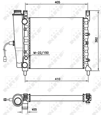 NRF 58731 Motor Su Radyatoru Fıat Uno 1.0 83-                                    7739941