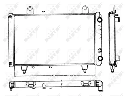 NRF 58749 Motor Radyatoru Ducato Boxer Jumper 1300GO 7555802 ZF07555802