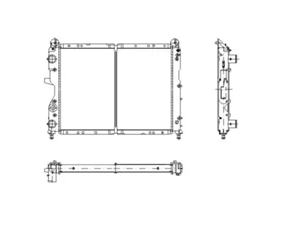 NRF 58791 Fıat Tipo 1.9d 88-Radiator 7782493