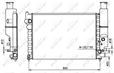 NRF 58802 Motor Su Radyatoru Peugeot 605 2.0 90- 1300L9 96031483