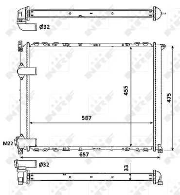 NRF 58849 Motor Su Radyatoru Renault Safrane 2.2d 97- 8660000468