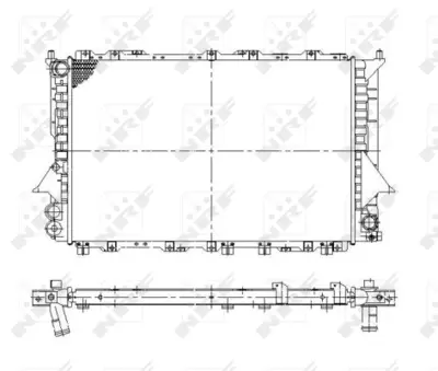 NRF 58870 Audı 100 2.6 91-Radiator 4A0121251K