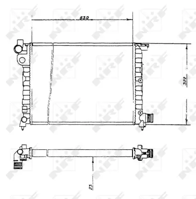 NRF 58893 Motor Su Radyatoru Peugeot 106 1.4d 92- 1301L5