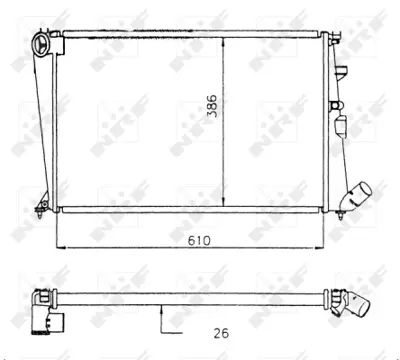 NRF 58914 Motor Su Radyatoru Cıtroen Xantıa 1.8 93- 96138923