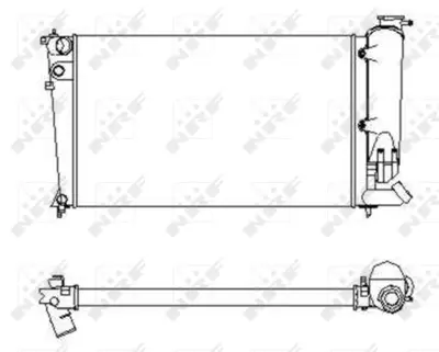 NRF 58922 Motor Su Radyatoru Peugeot 306 1.9d 93- 1331RY 96295234