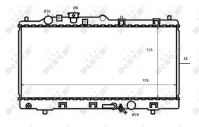 NRF 59075 Mazda 323 1.5 98-Radiator ZM0415200A